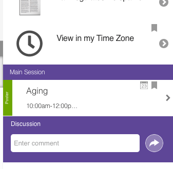 Discussion box in app